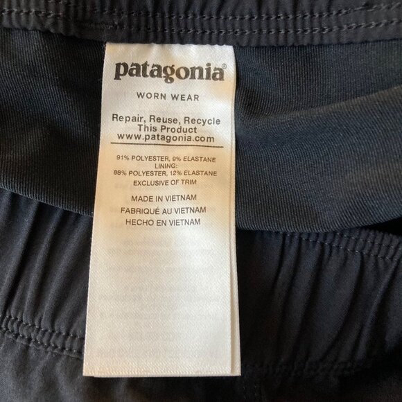 Womens Patagonia Fleetwith Skort Black M Polyester Spandex Faux wrap front - Picture 7 of 11